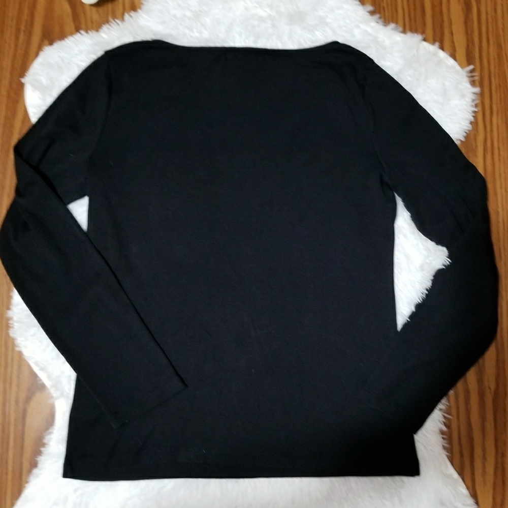 Ralph Lauren Women's Black Long Sleeve Blouse - Picture 5 of 5